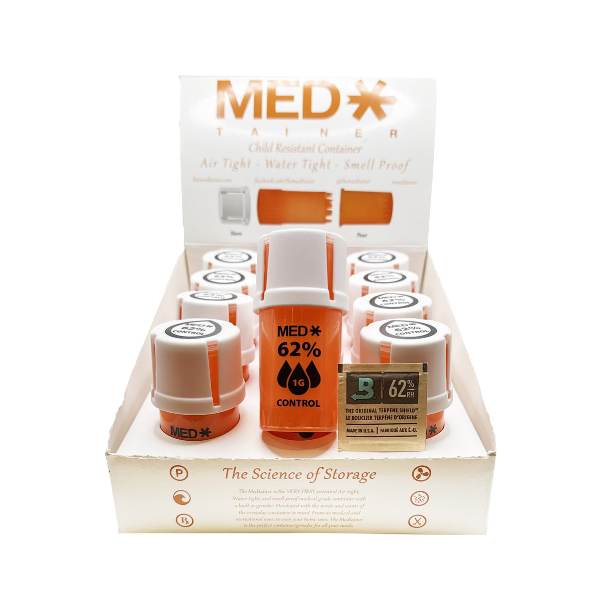 New Med Control Container with Humidity Control- 12 Unit Box ...