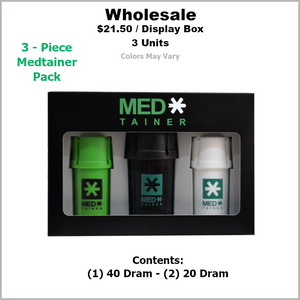 Medtainers- 3 Piece Medtainer Pack (10 Pack Minimum)