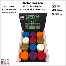 Load image into Gallery viewer, Medtainers- 40 Dram XL Medtainers Assorted Colors (12 Units)