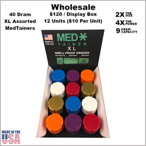 Medtainers- 40 Dram XL Medtainers Assorted Colors (12 Units)