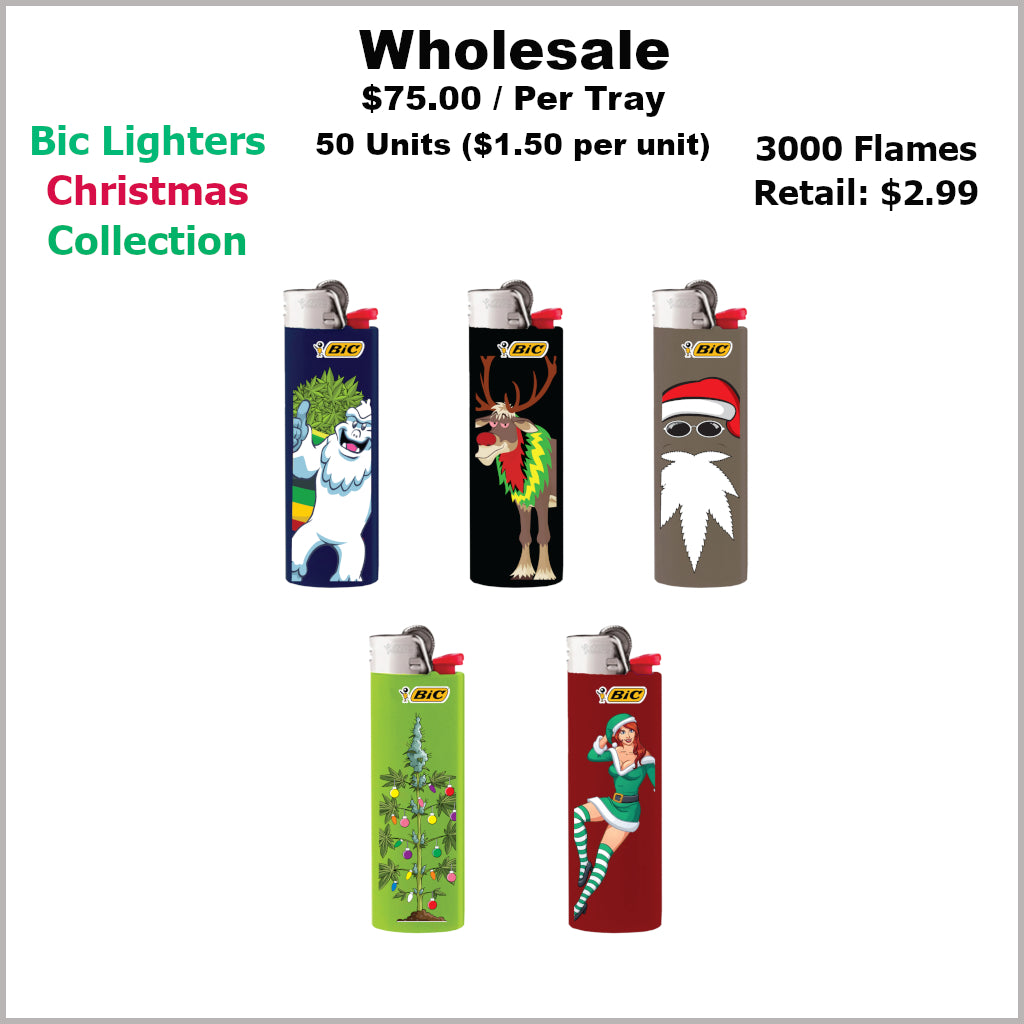Lighters- BiC Christmas Collection (50 Units)