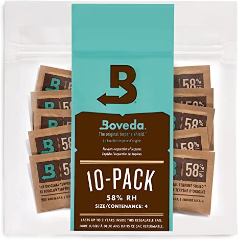 Humidity Pack- 8 Gram Size Boveda 58% RH 10 - Pack
