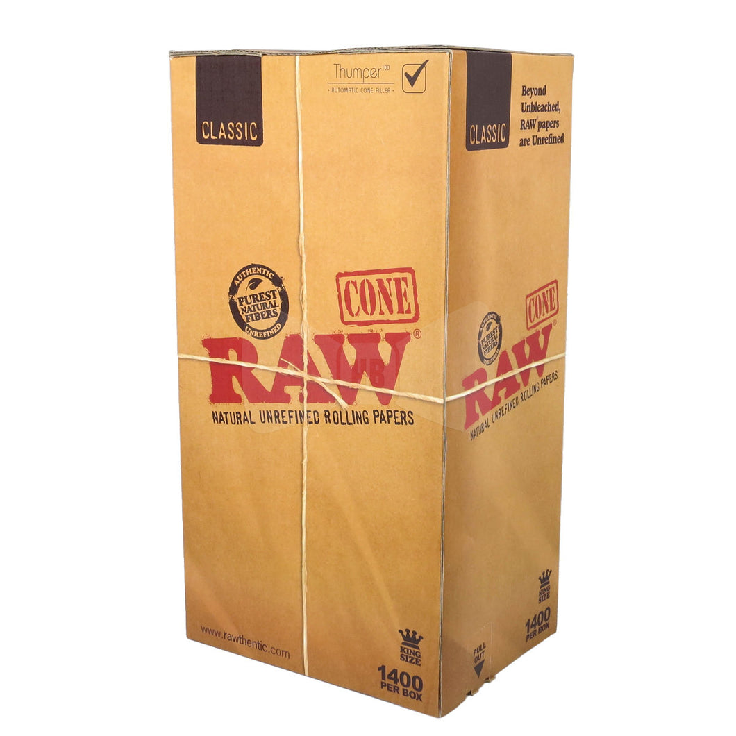 Raw Pre-Rolled Cones King Size - 1400ct