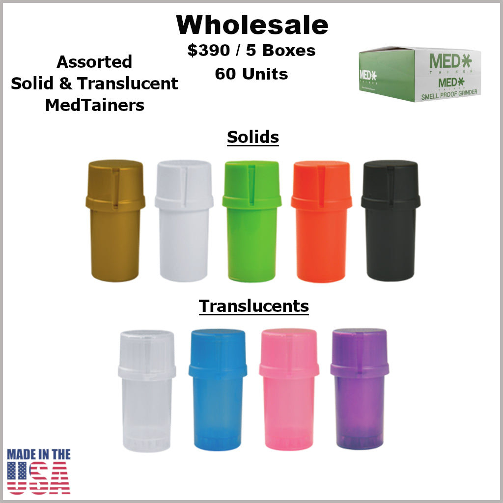 Medtainers- Plain Assorted Solids & Translucents (60 Units) *Special Promo*
