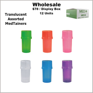 Medtainers- Plain Assorted Translucents Only (12 Units)